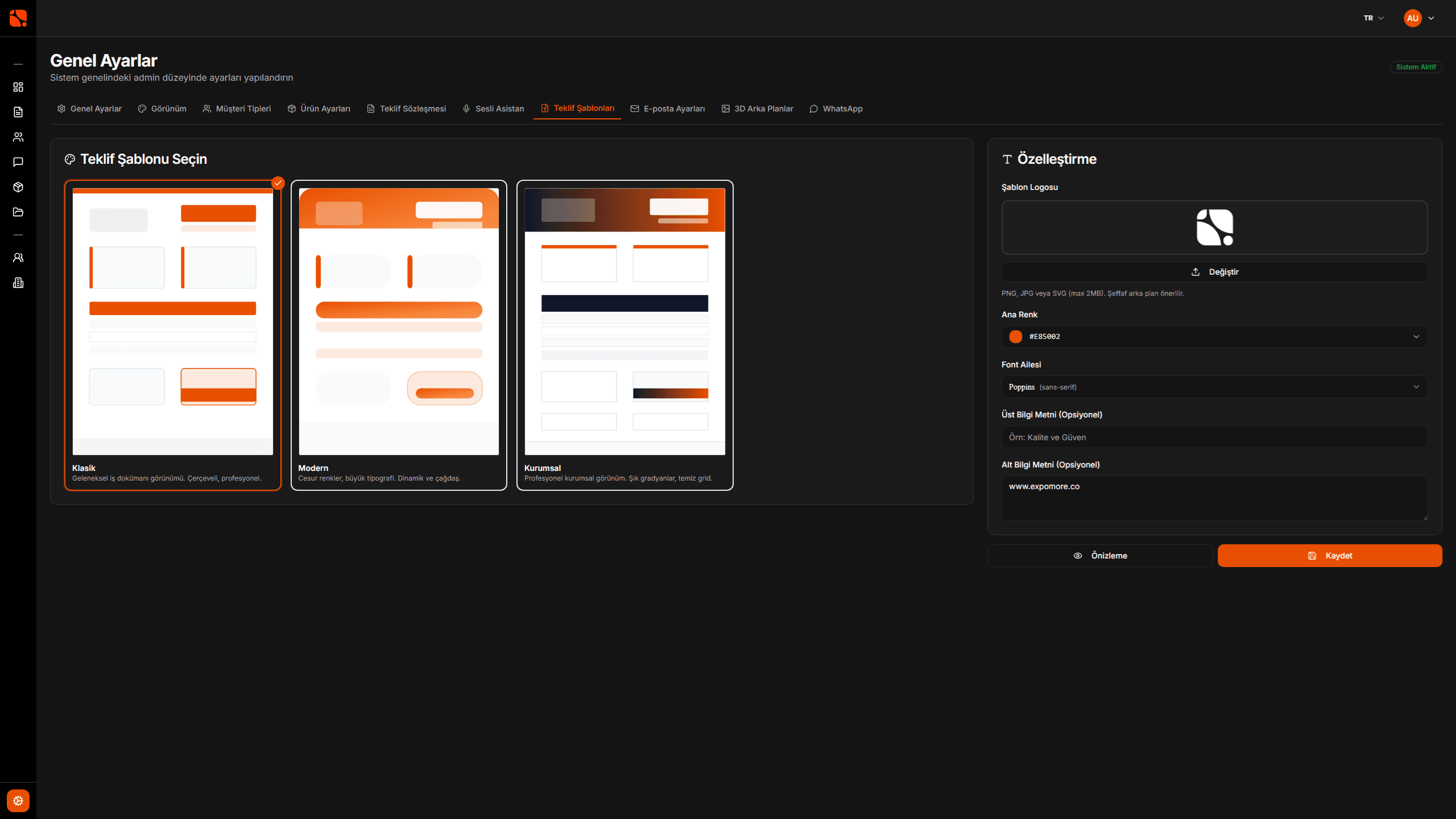 Etkileyici Teklif Şablonları